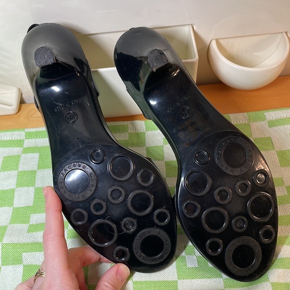 Marc by Marc Jacobs black jelly sling back slide low heel waterproof 39 8.5 9 - Picture 8 of 10
